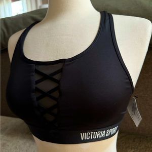 Victorias Secret sports bra Medium Black Racerback